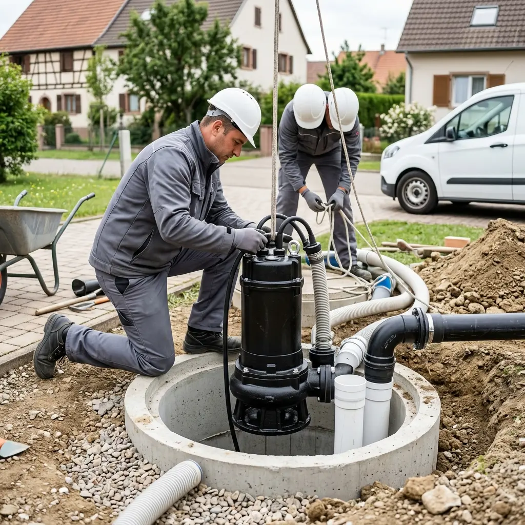 Pompe de relevage eaux usées Berstett (67370)