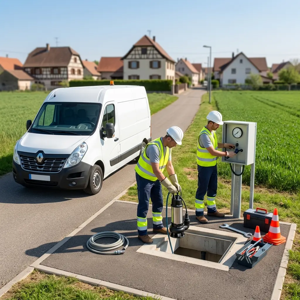 Pompe de relevage eaux usées Ebersheim (67600)