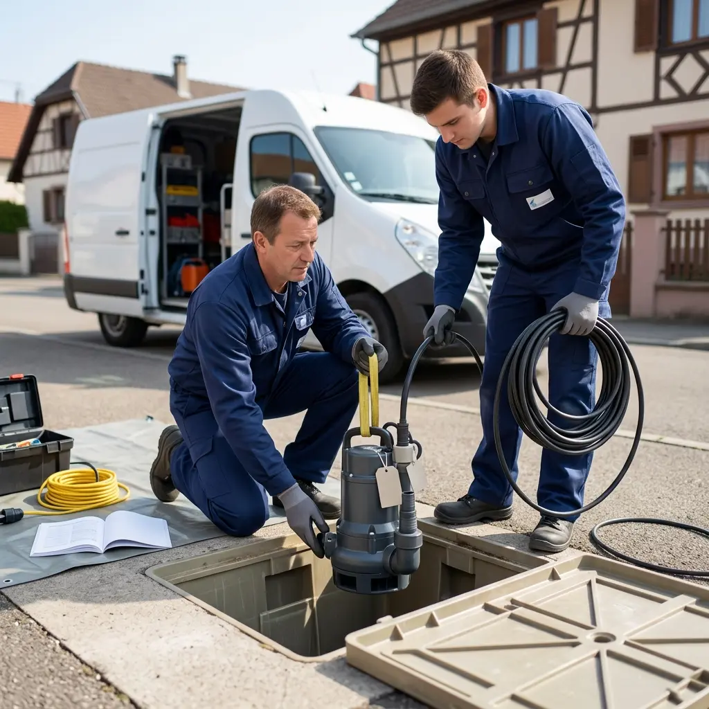 Pompe de relevage eaux usées Holtzheim (67810)