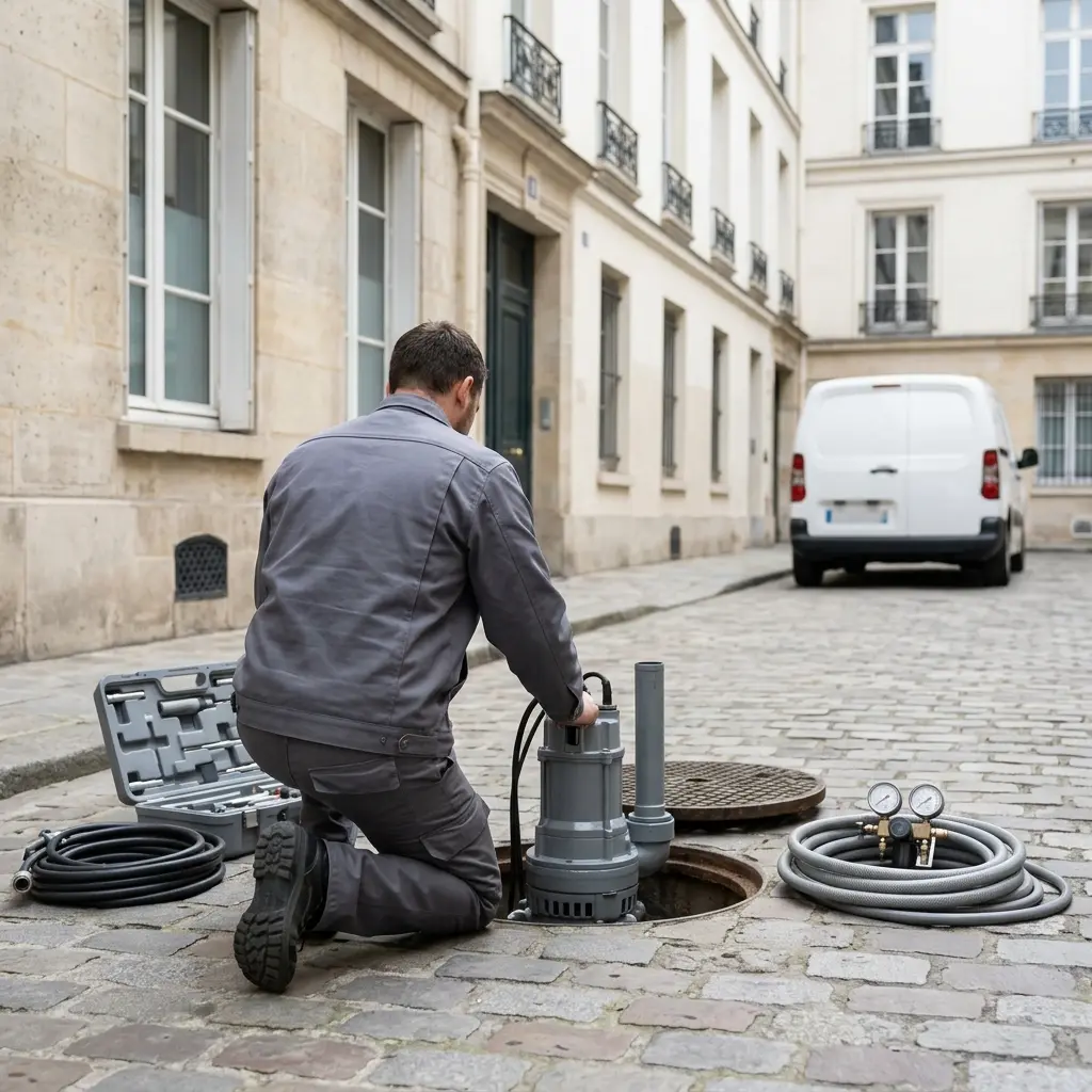 Pompe de relevage eaux usées Paris 4 (75004)