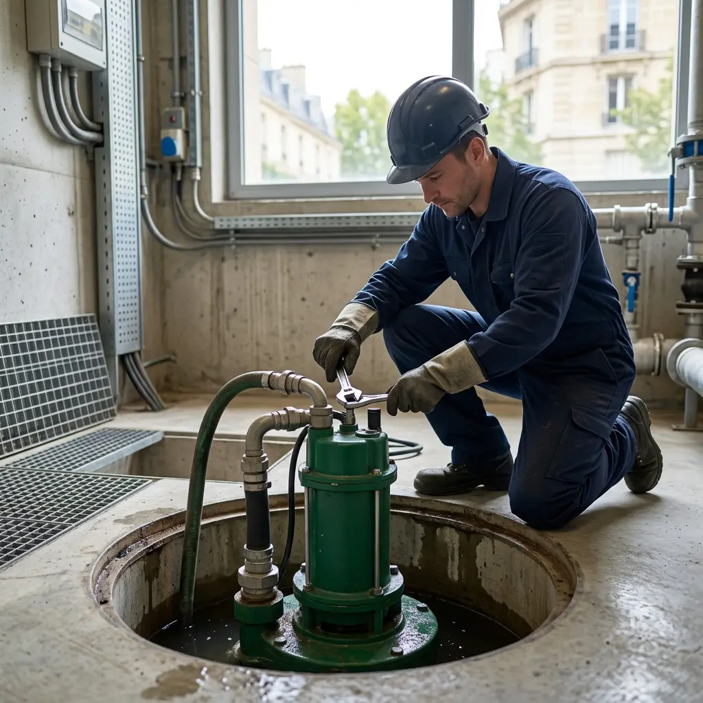 Mesures préventives pour votre pompe de relevage à Paris 15