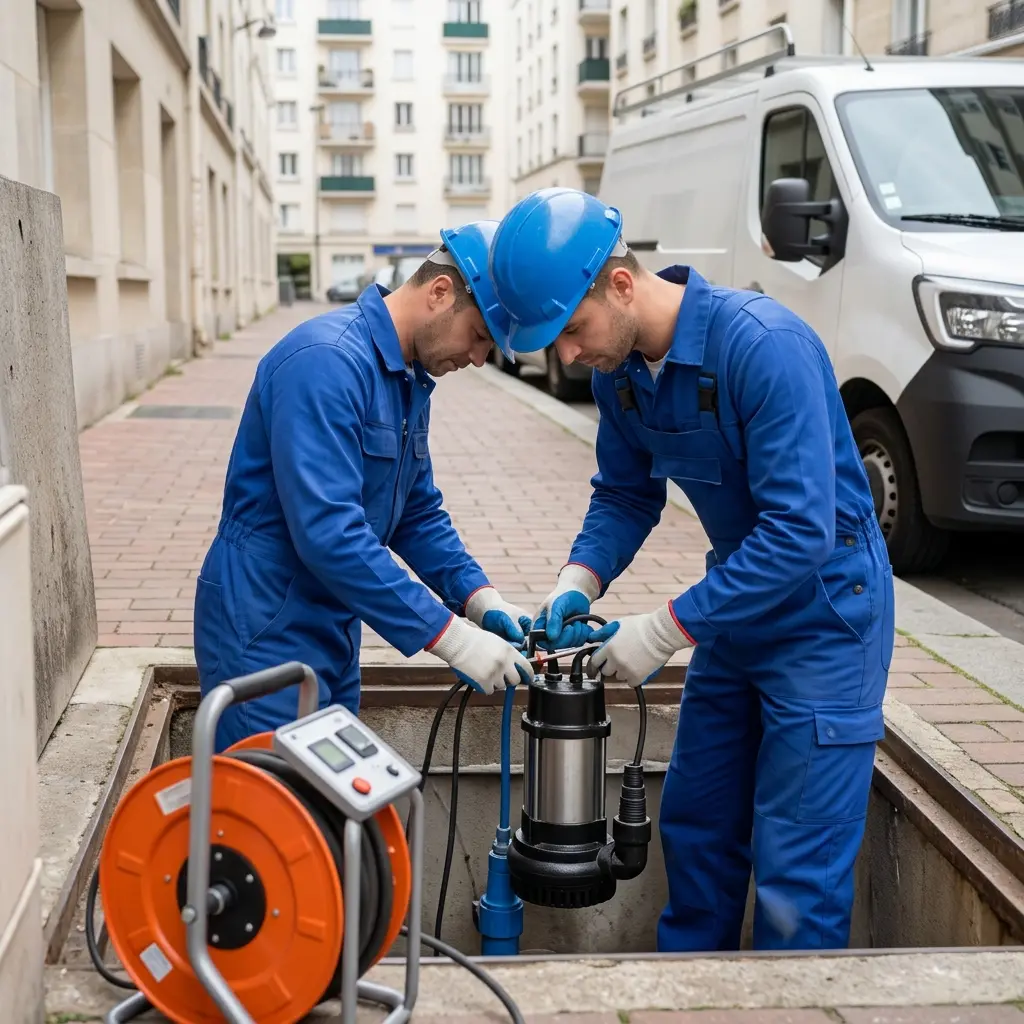 Pompe de relevage eaux usées Paris 15 (75015)