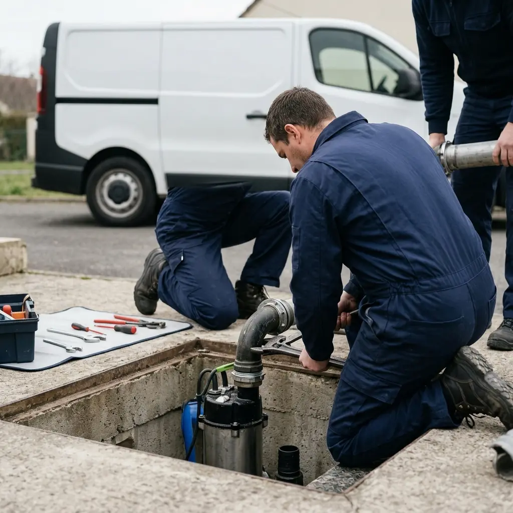 Pompe de relevage eaux usées Melun (77000)