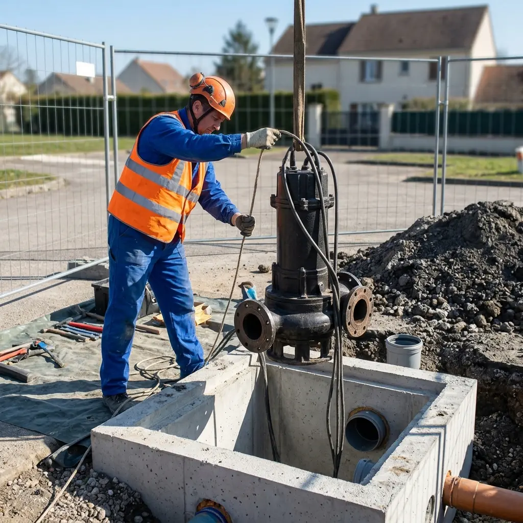 Pompe de relevage eaux usées Montereau-Fault-Yonne (77130)