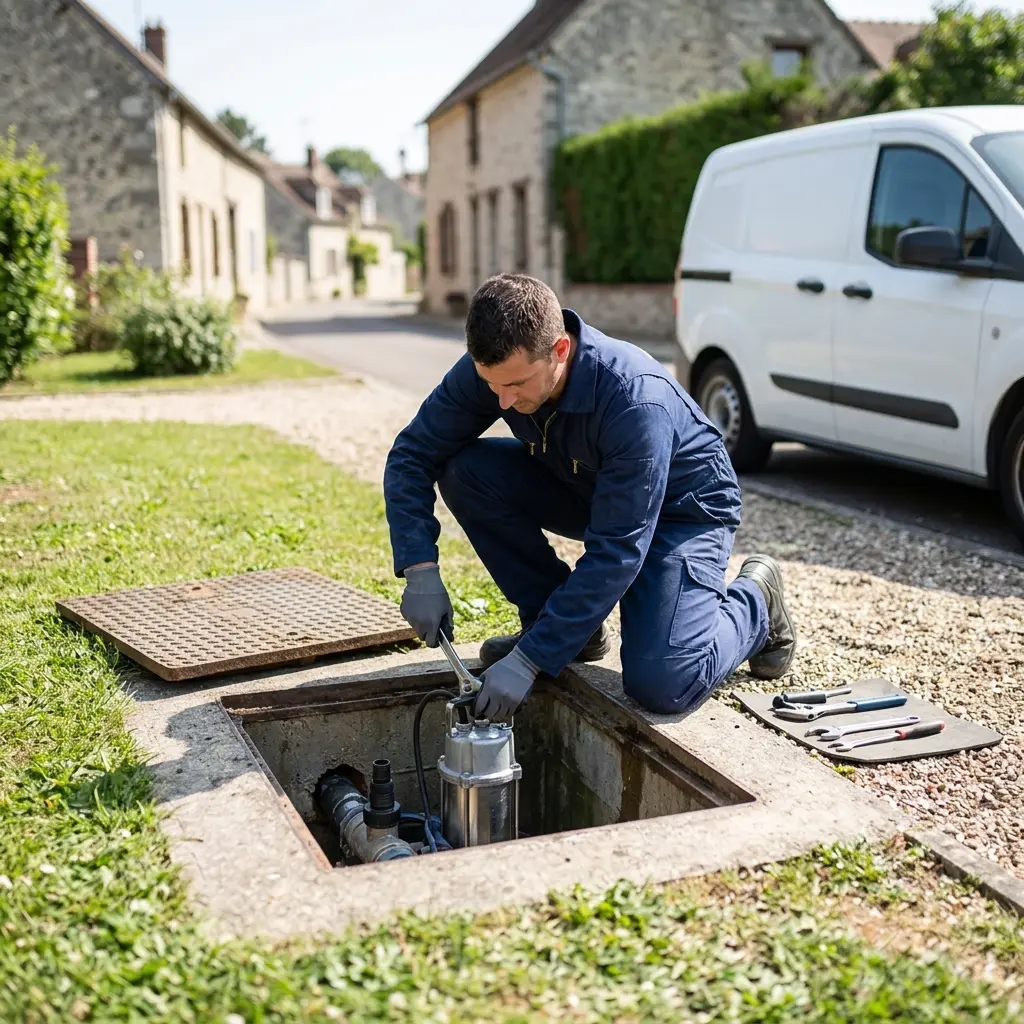 Pompe de relevage eaux usées Crécy-la-Chapelle (77580)