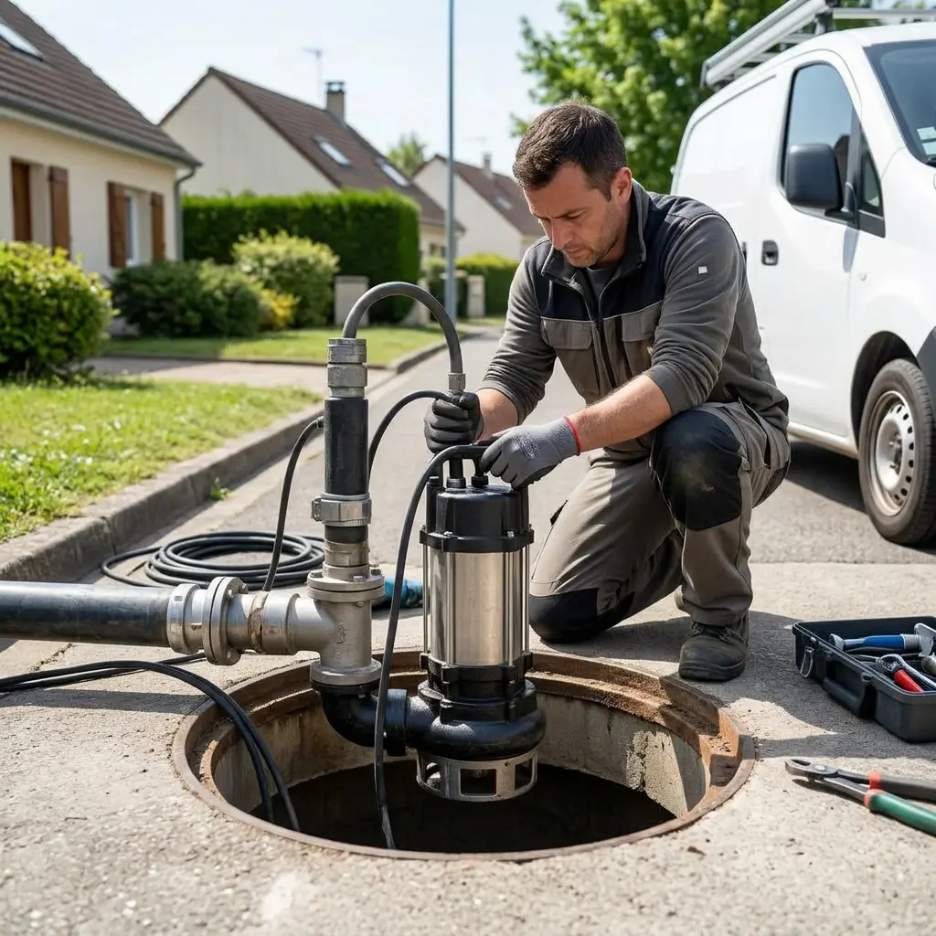 Pompe de relevage eaux usées Chartrettes (77590)