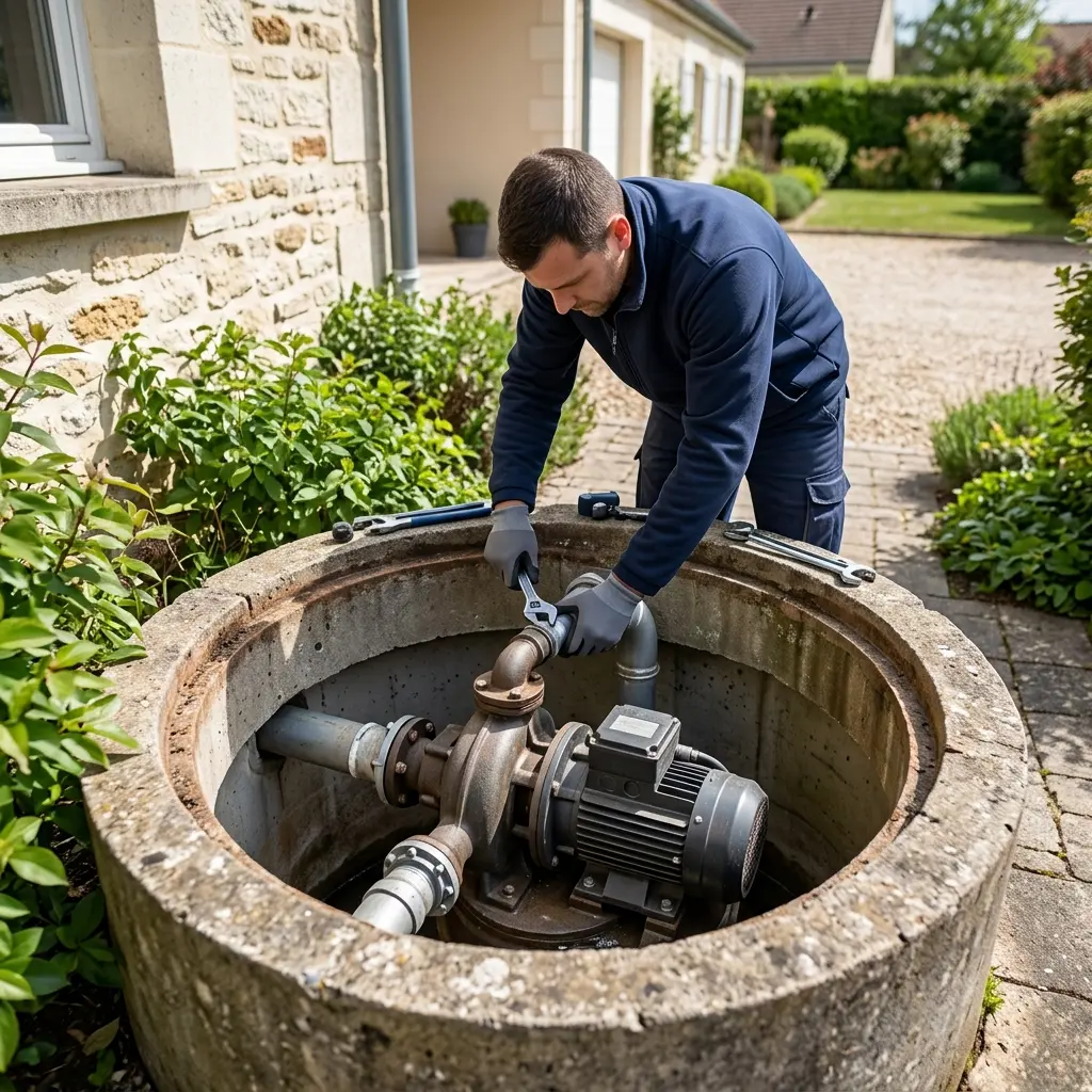 Pompe de relevage eaux usées Jouarre (77640)