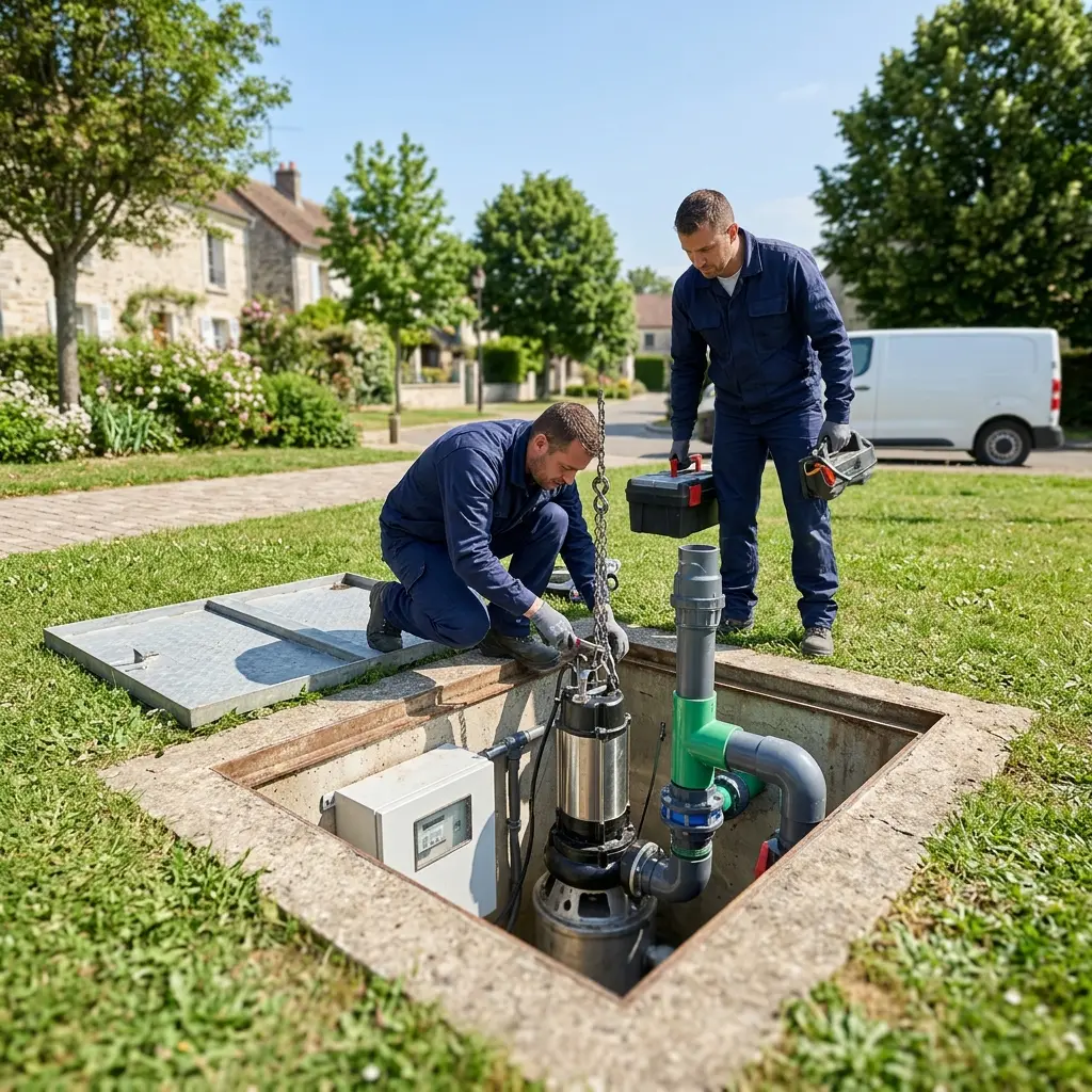 Pompe de relevage eaux usées Héricy (77850)