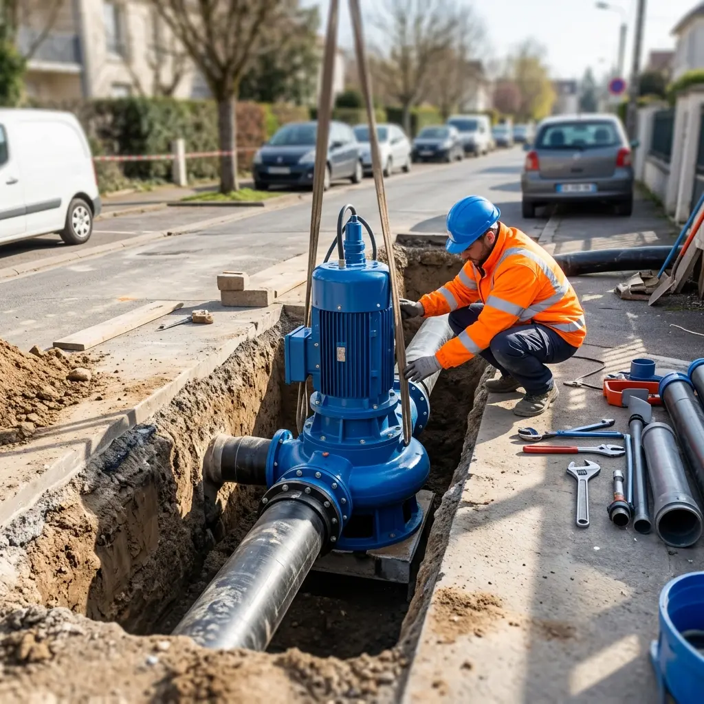 Pompe de relevage eaux usées Le Pecq (78230)