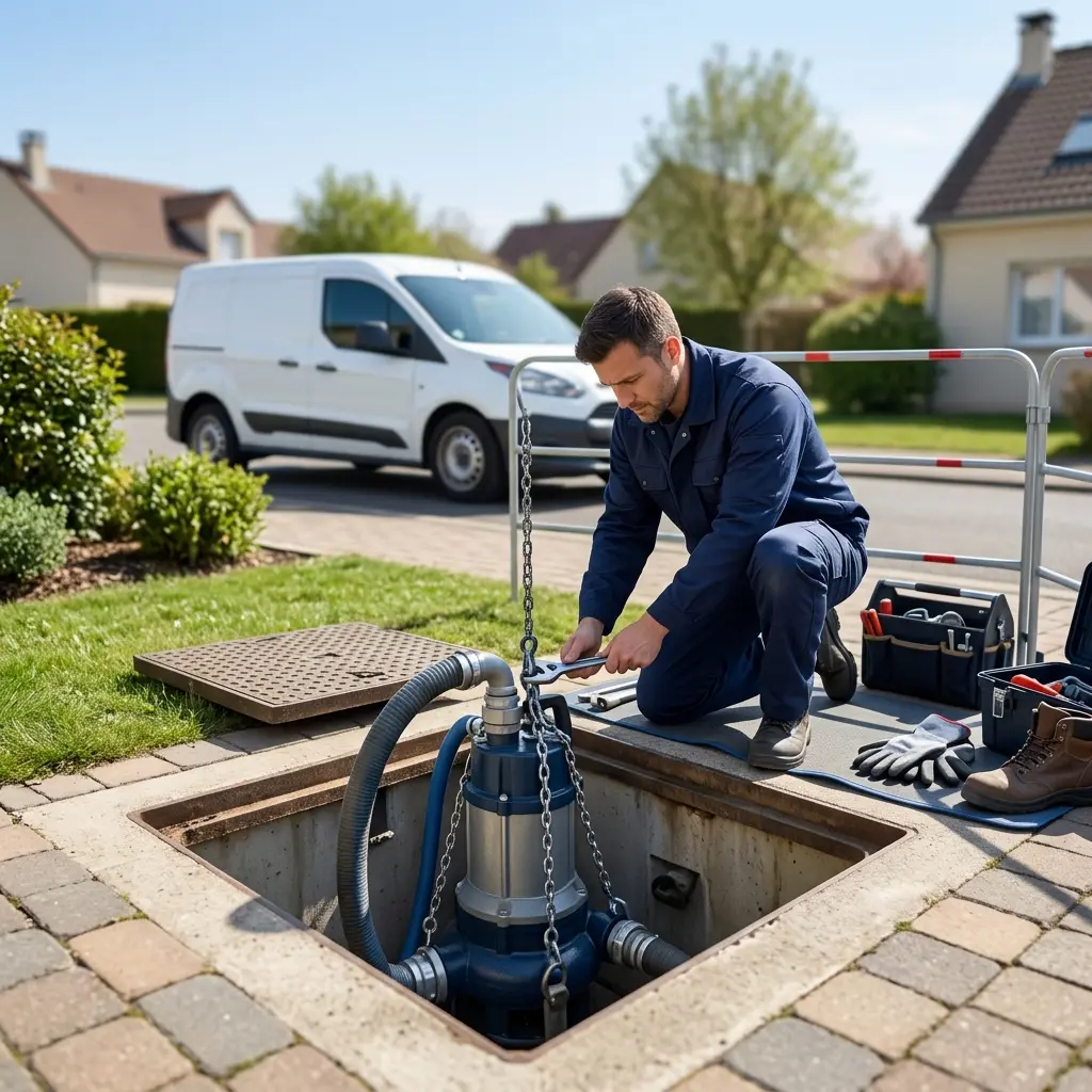 Pompe de relevage eaux usées Mézy-sur-Seine (78250)