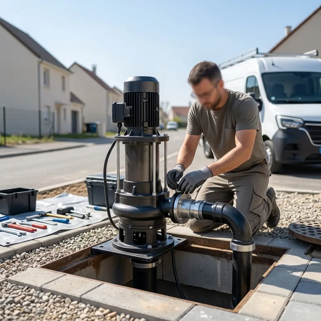 Pompe de relevage eaux usées Vernouillet (78540)