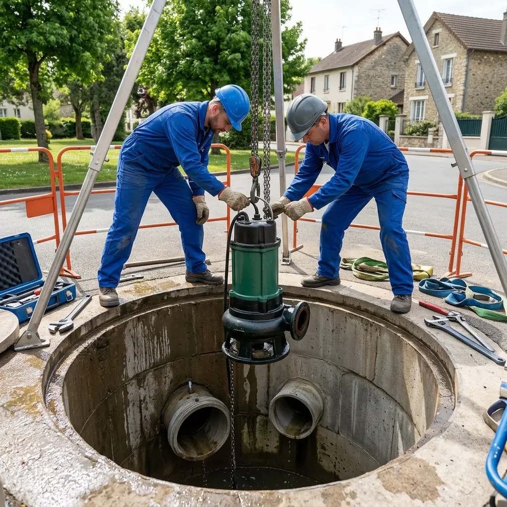 Pompe de relevage eaux usées Andrésy (78570)