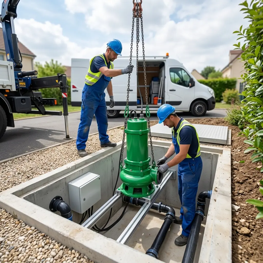 Expertise en pompe de relevage eaux usées aux Essarts-le-Roi
