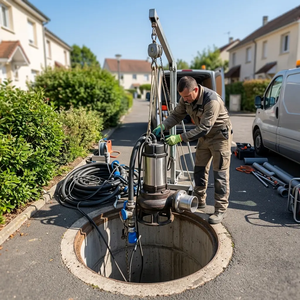 Pompe de relevage eaux usées Les Essarts-le-Roi (78690)
