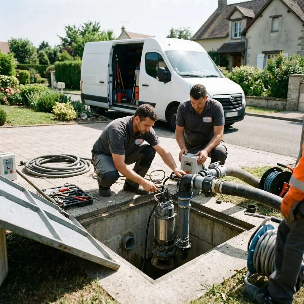 Pompe de relevage eaux usées Septeuil (78790)