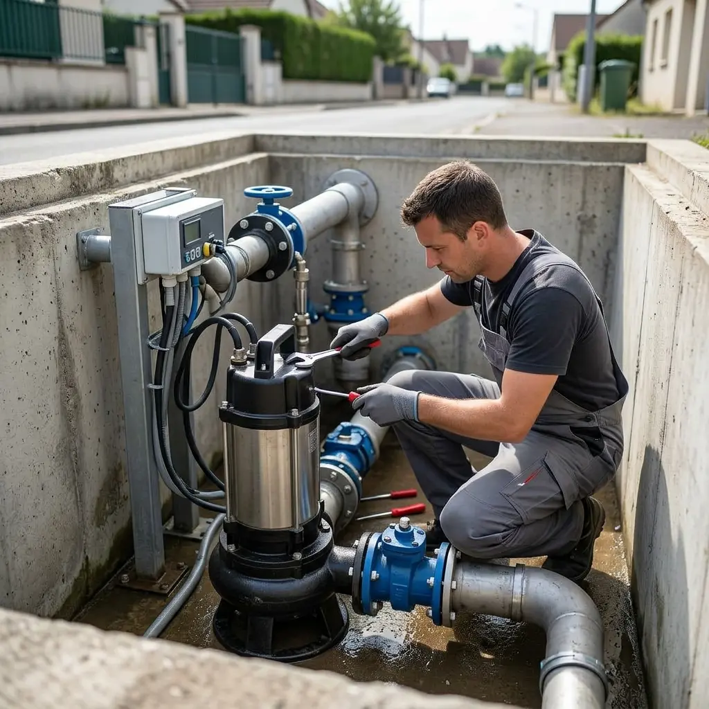 Pompe de relevage eaux usées Bondoufle (91070)