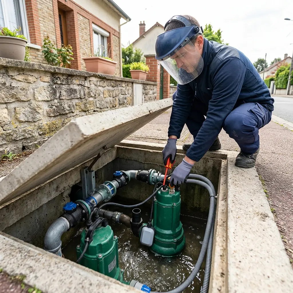 Pompe de relevage eaux usées Montgeron (91230)