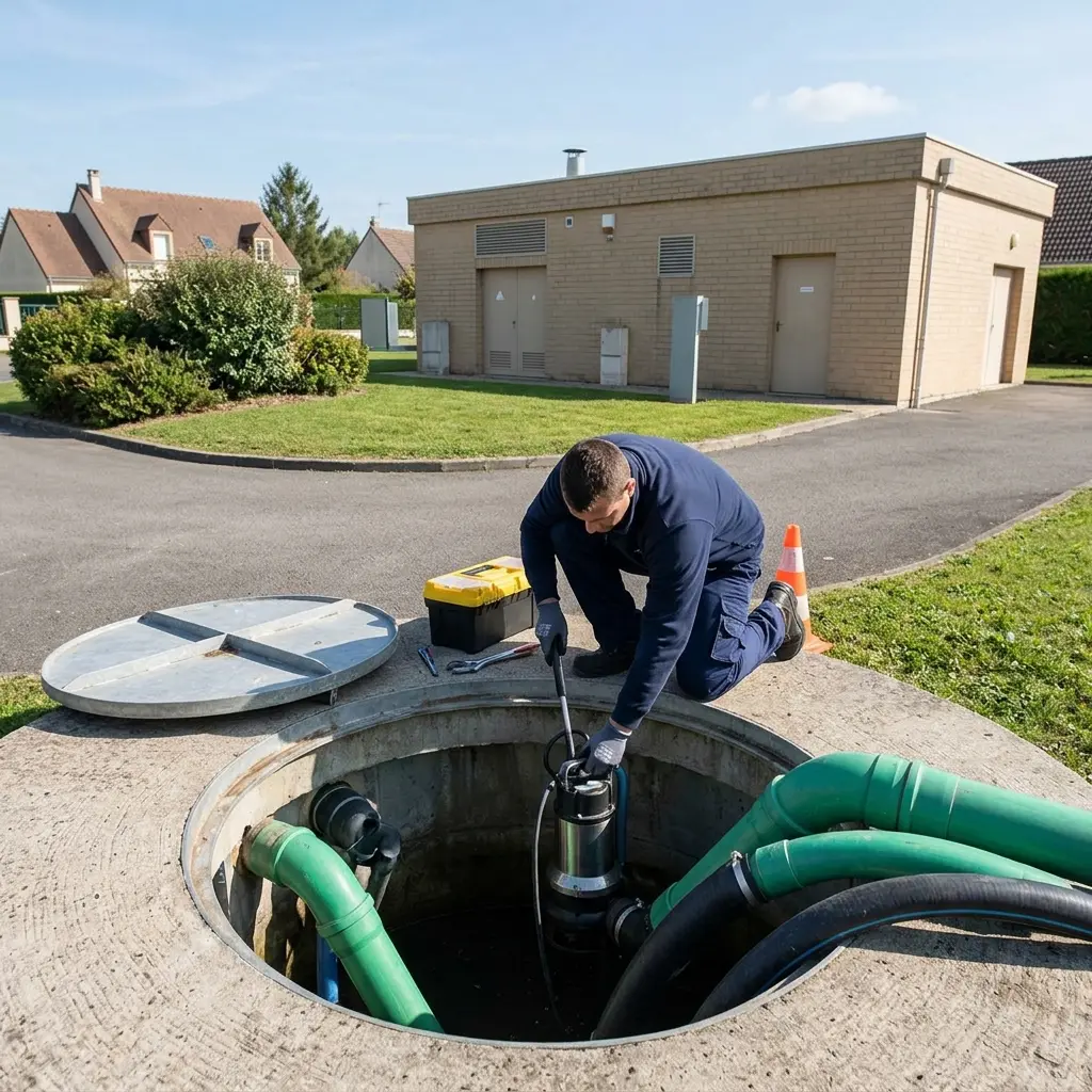 Pompe de relevage eaux usées Saintry-sur-Seine (91250)