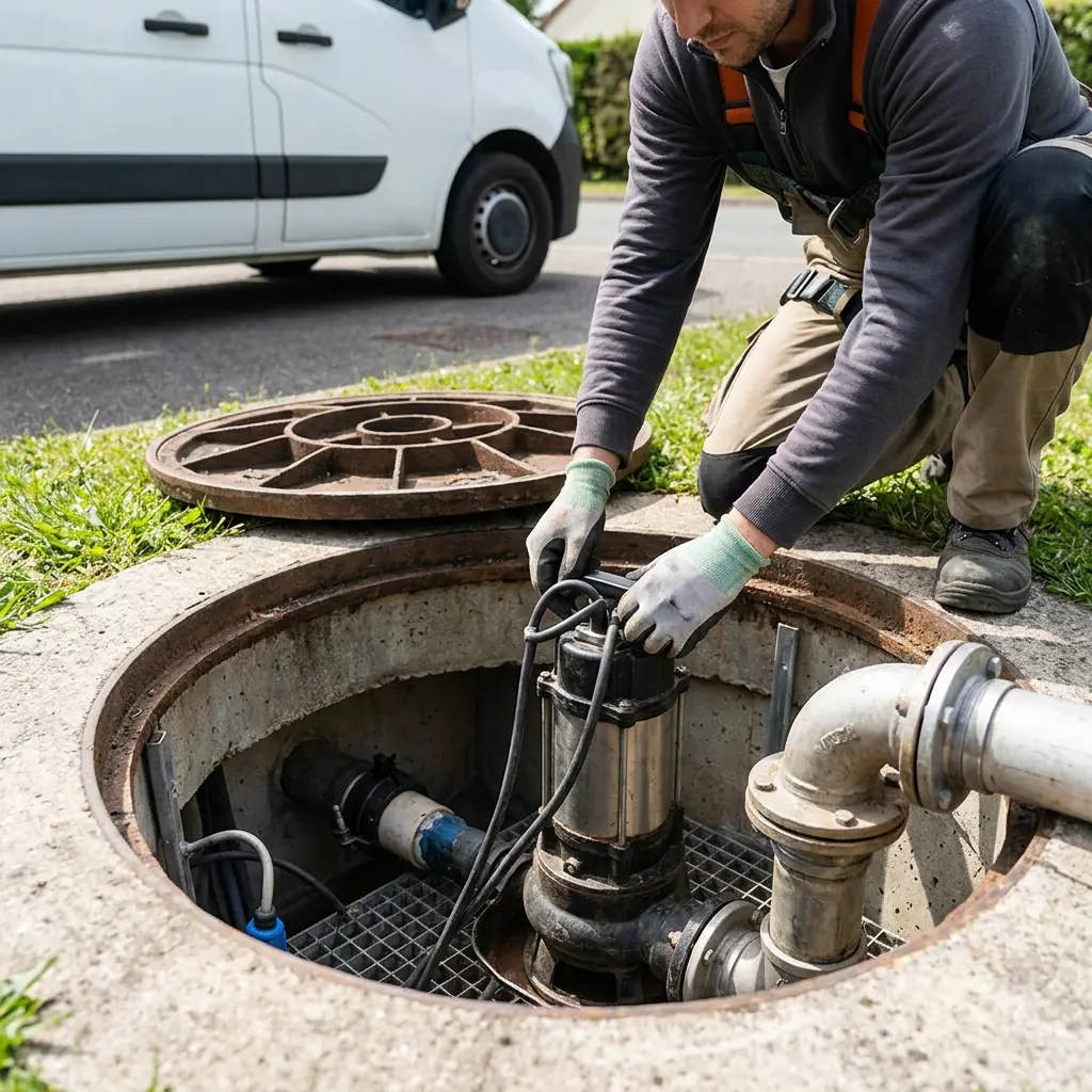 Pompe de relevage eaux usées Tigery (91250)