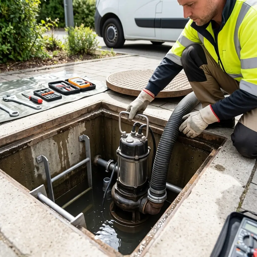 Pompe de relevage eaux usées Linas (91310)