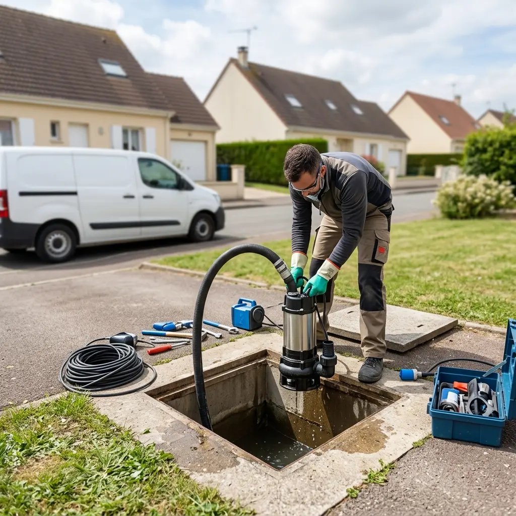 Pompe de relevage eaux usées Montlhéry (91310)