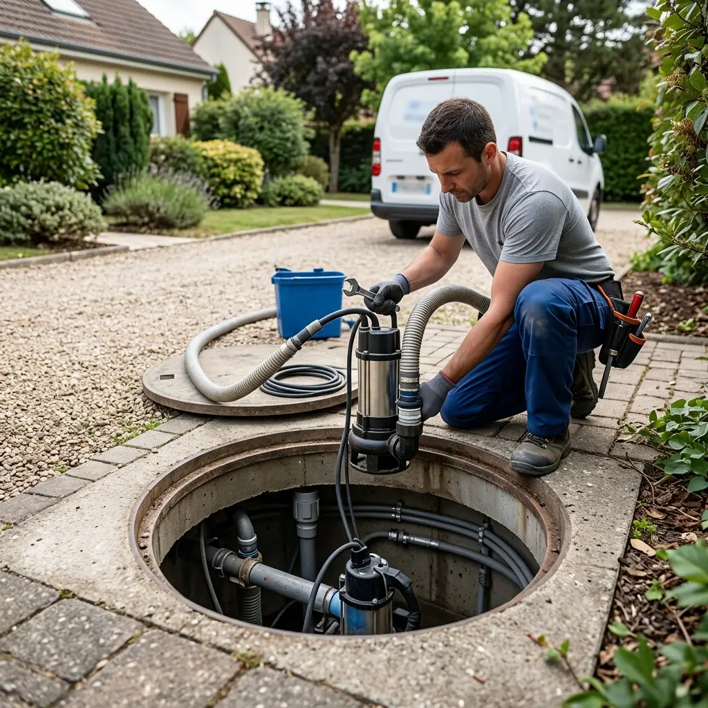Pompe de relevage eaux usées Yerres (91330)