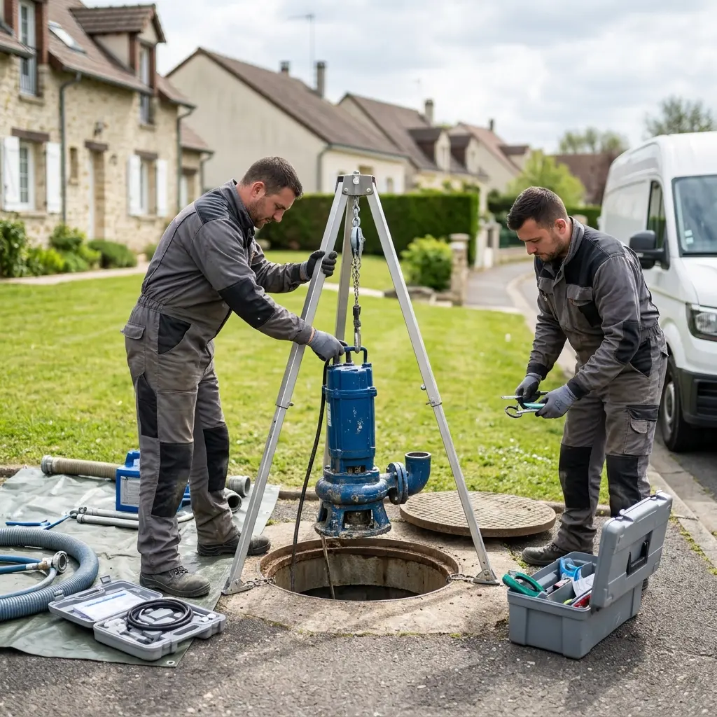 Pompe de relevage eaux usées Ollainville (91340)