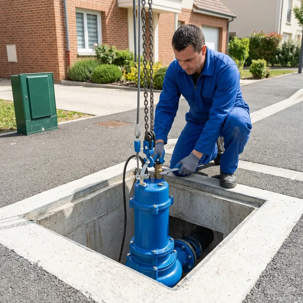 Pompe de relevage eaux usées Verrières-le-Buisson (91370)