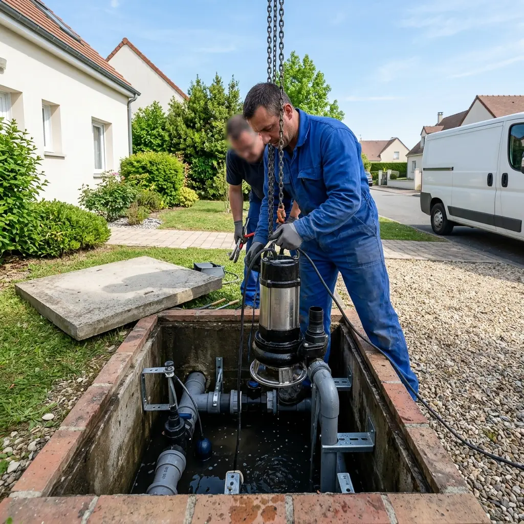 Pompe de relevage eaux usées Étiolles (91450)