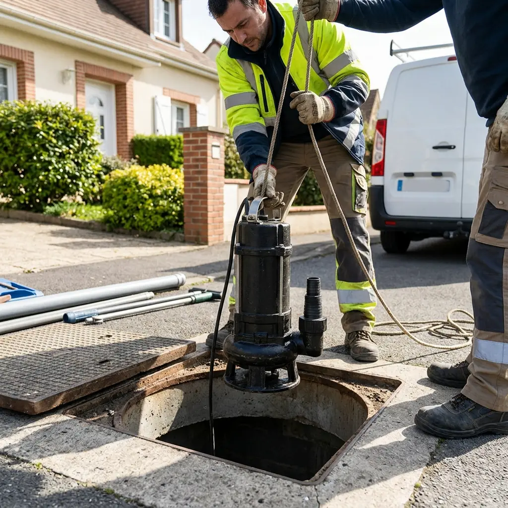 Pompe de relevage eaux usées Varennes-Jarcy (91480)