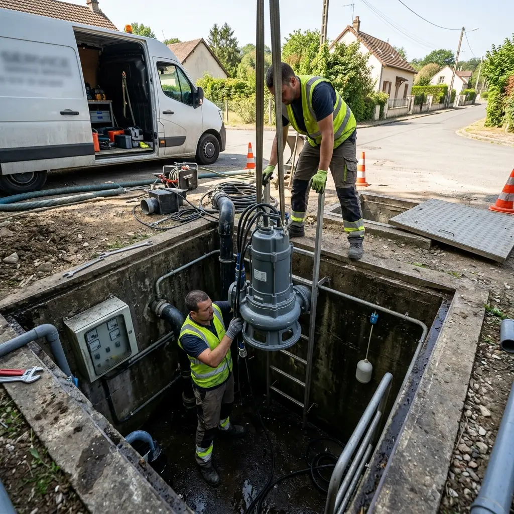 Pompe de relevage eaux usées Lardy (91510)