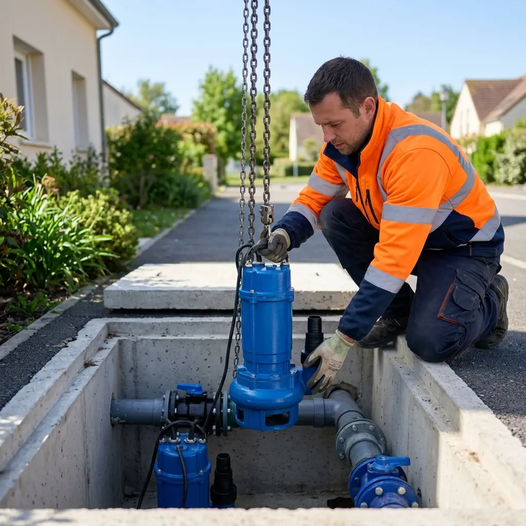 Pompe de relevage eaux usées Égly (91520)