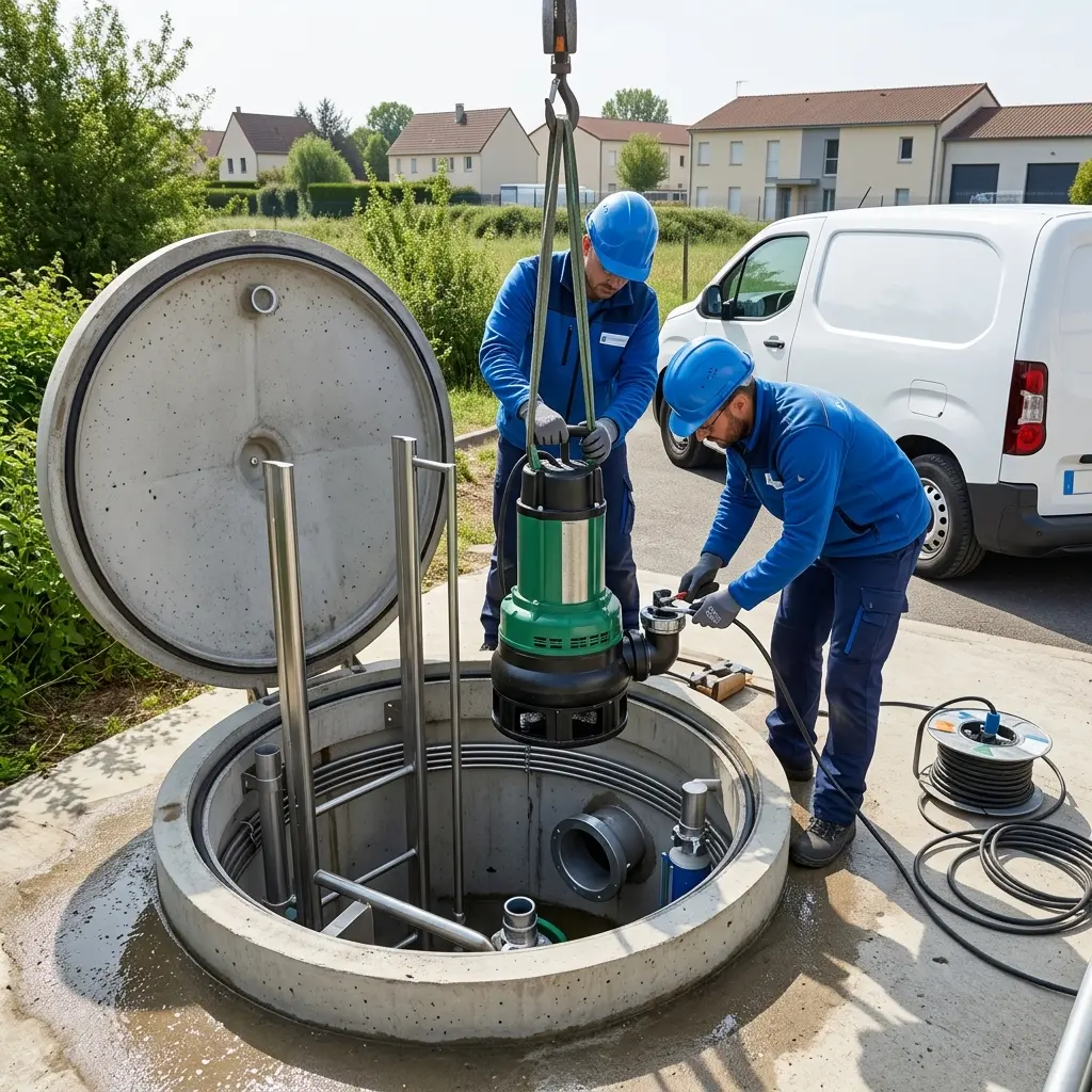 Pompe de relevage eaux usées Mennecy (91540)