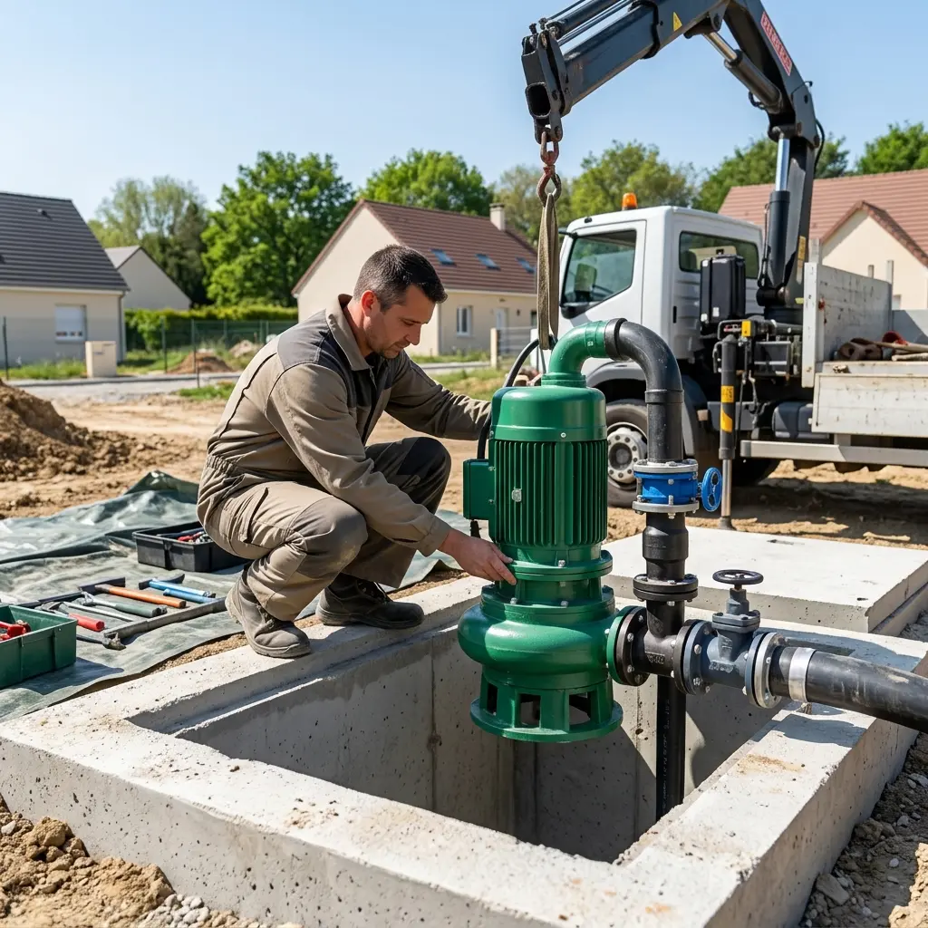 Pompe de relevage eaux usées Ormoy (91540)