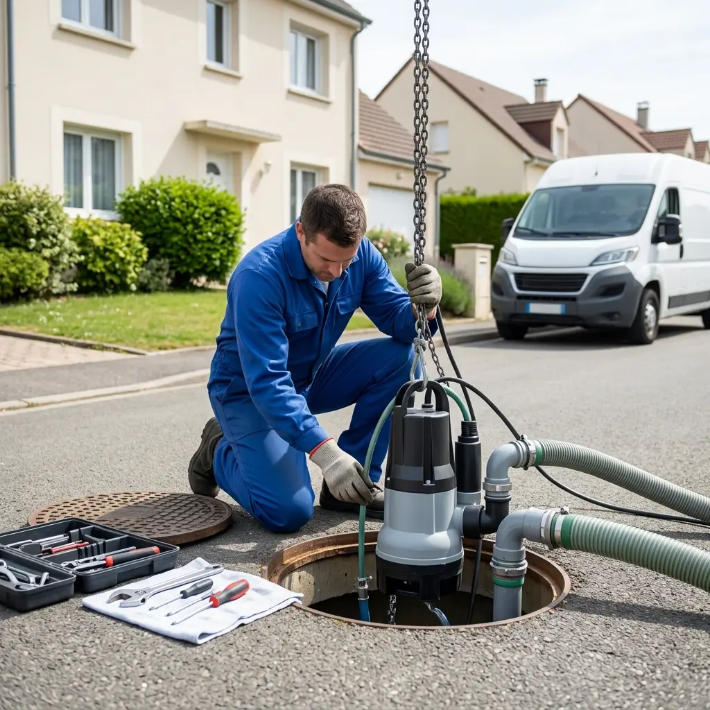 Pompe de relevage eaux usées Paray-Vieille-Poste (91550)