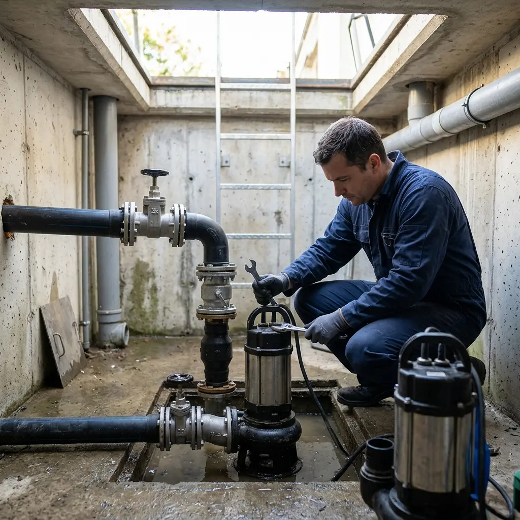 Pompe de relevage eaux usées Bièvres (91570)