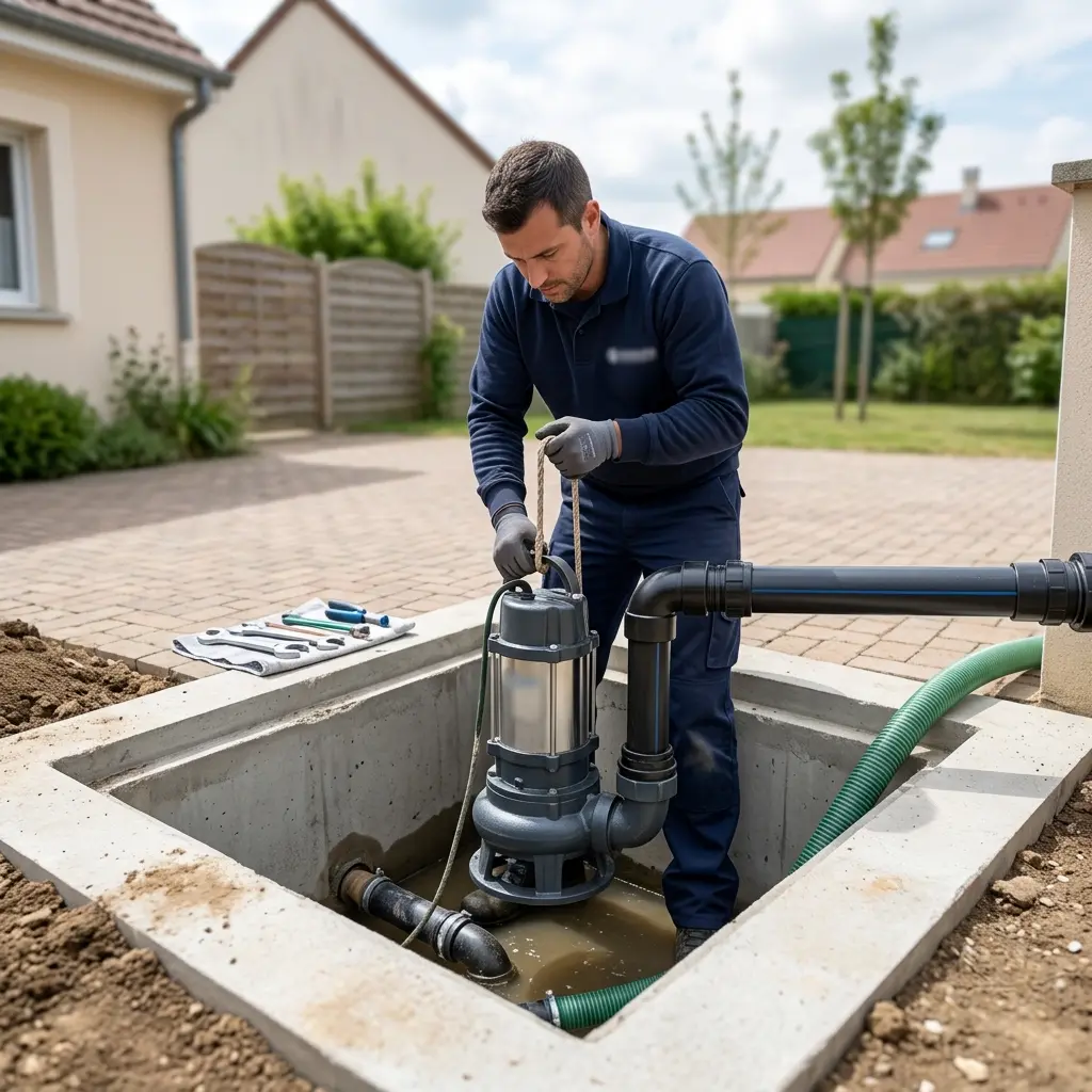 Pompe de relevage eaux usées Étréchy (91580)