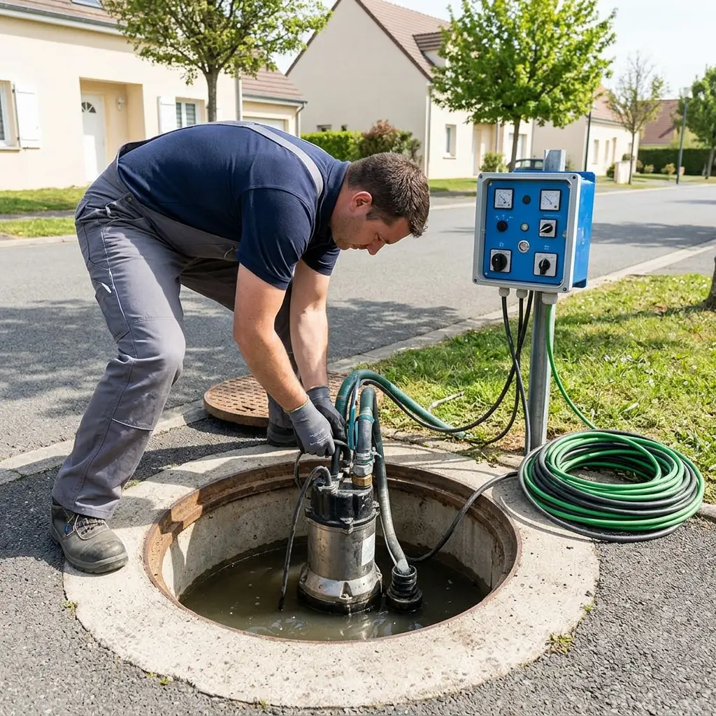 Pompe de relevage eaux usées La Ville-du-Bois (91620)
