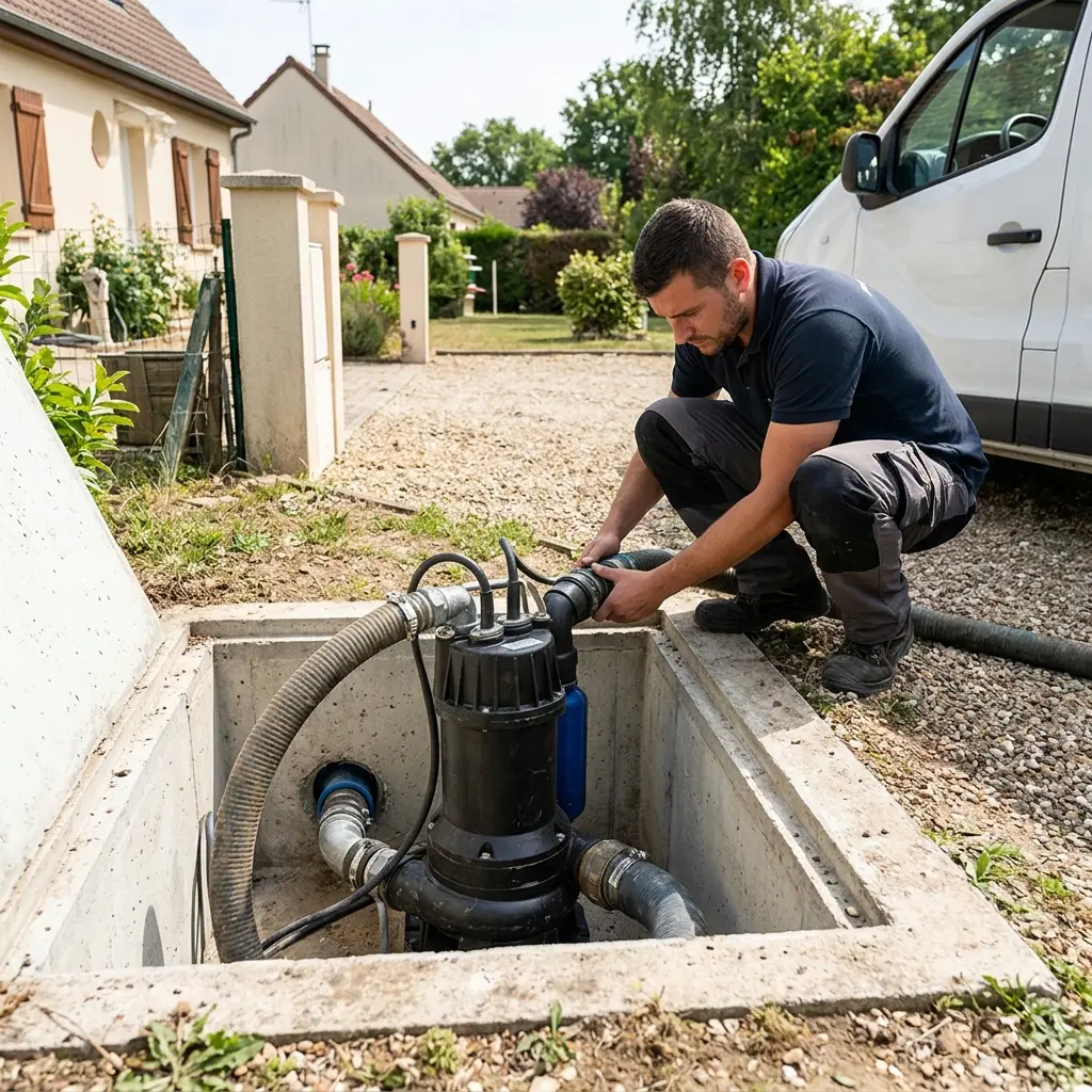 Pompe de relevage eaux usées Cheptainville (91630)