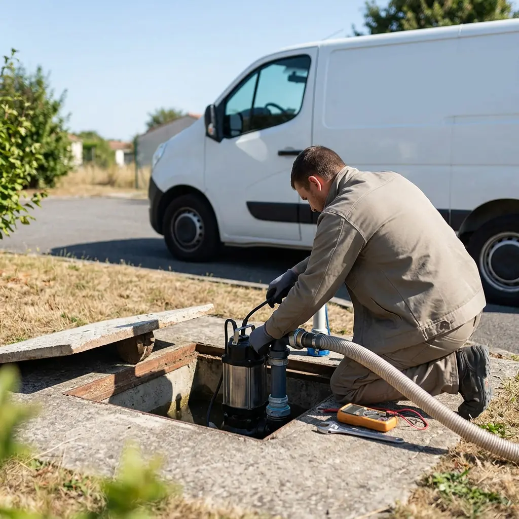 Pompe de relevage eaux usées Le Mérévillois (91660)