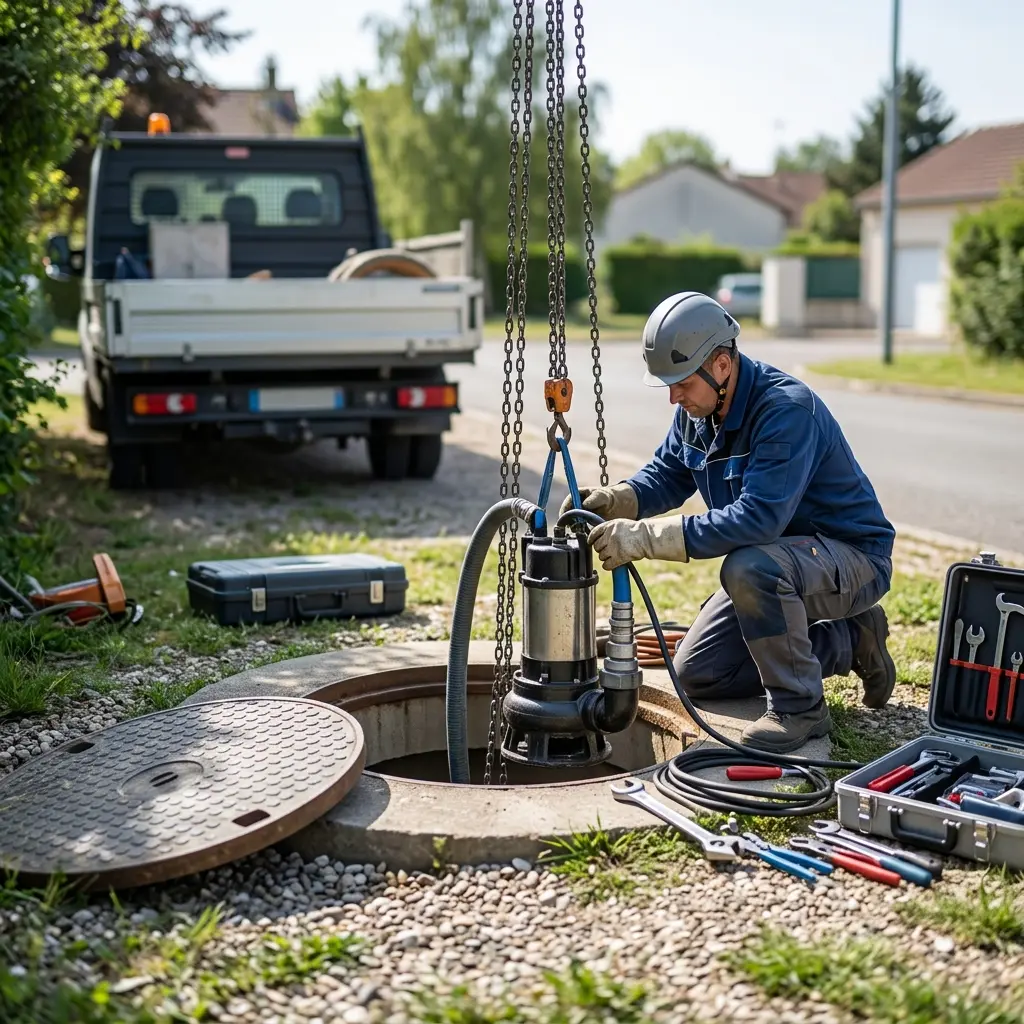 Pompe de relevage eaux usées Vert-le-Petit (91710)