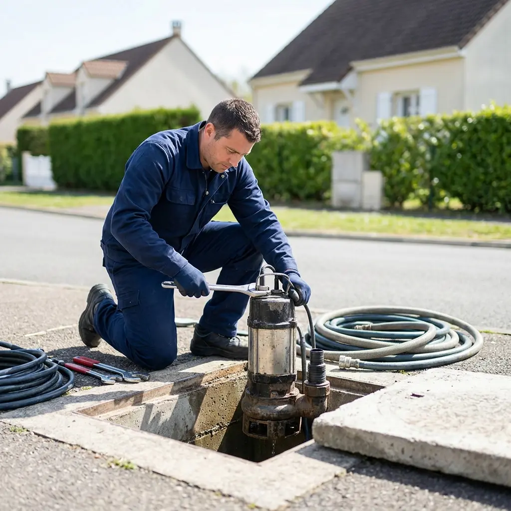 Comment se déroule l’intervention d’une pompe de relevage à Itteville ?