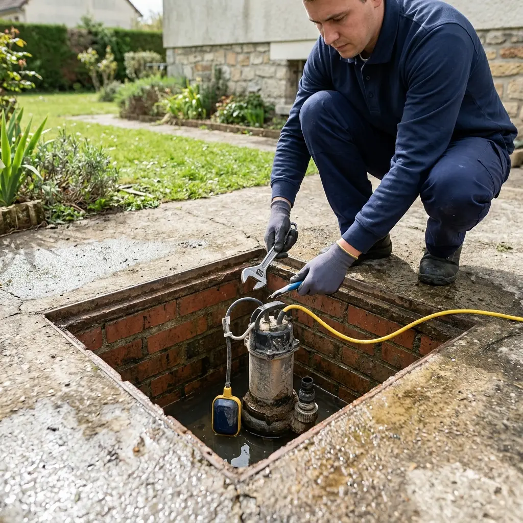 Pompe de relevage eaux usées Saint-Vrain (91770)
