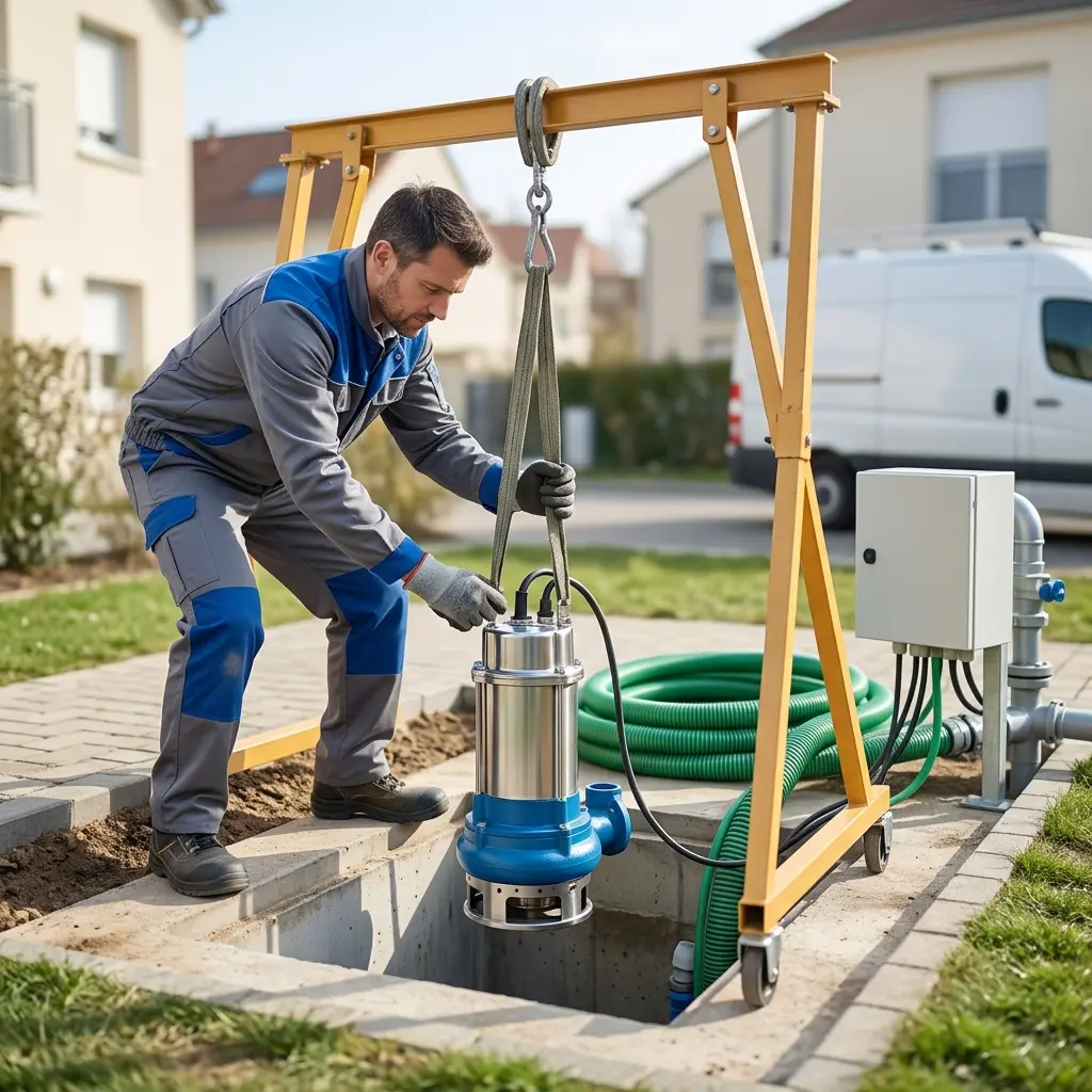 Pompe de relevage eaux usées Villeneuve-la-Garenne (92390)