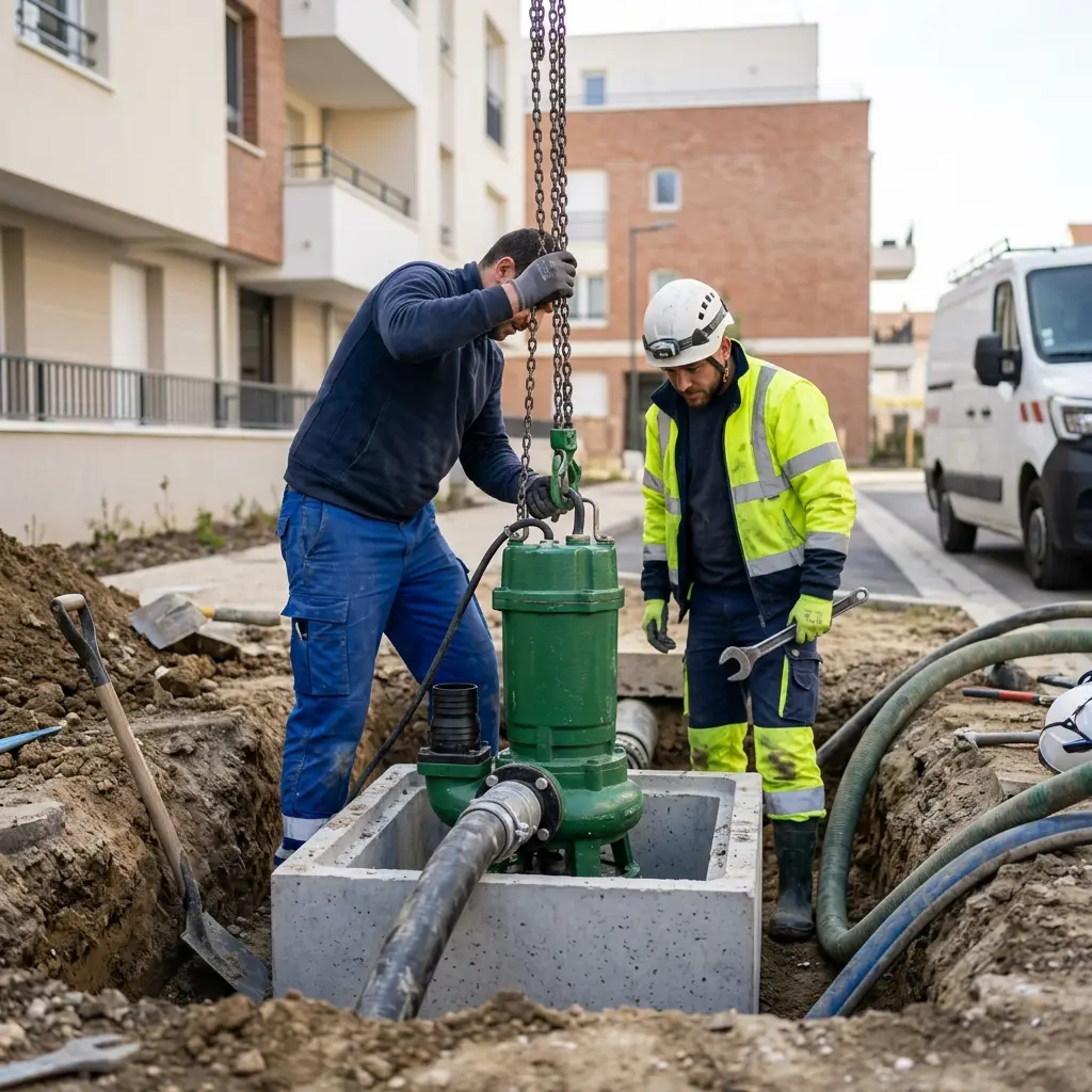 Pompe de relevage eaux usées Colombes (92700)