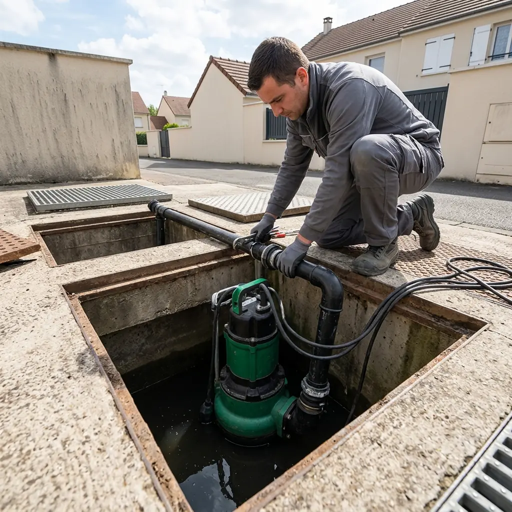 Pompe de relevage eaux usées Le Blanc-Mesnil (93150)
