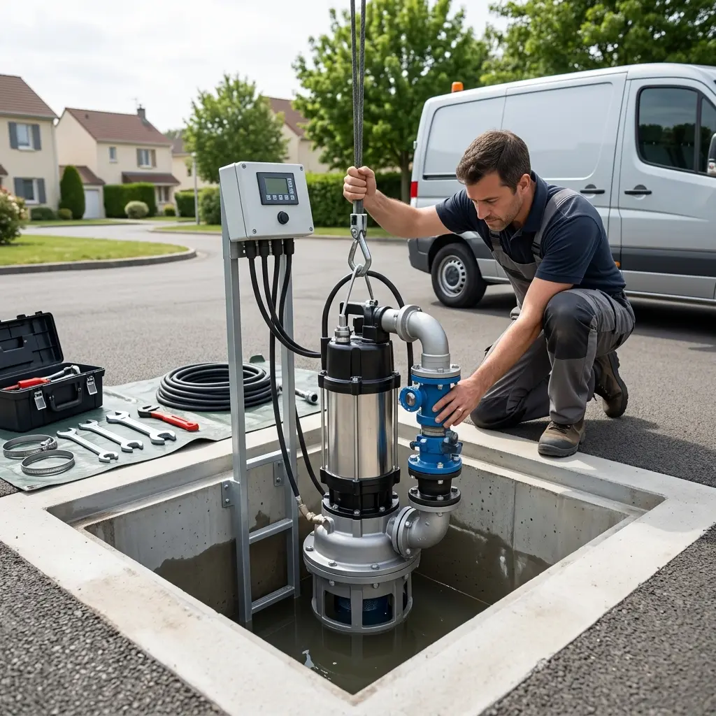 Pompe de relevage eaux usées Tremblay-en-France (93290)