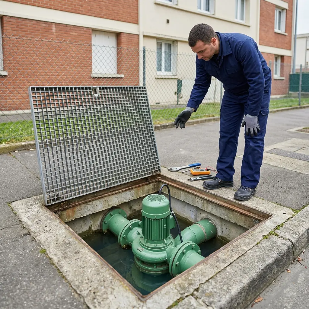 Pompe de relevage eaux usées Saint-Ouen-sur-Seine (93400)