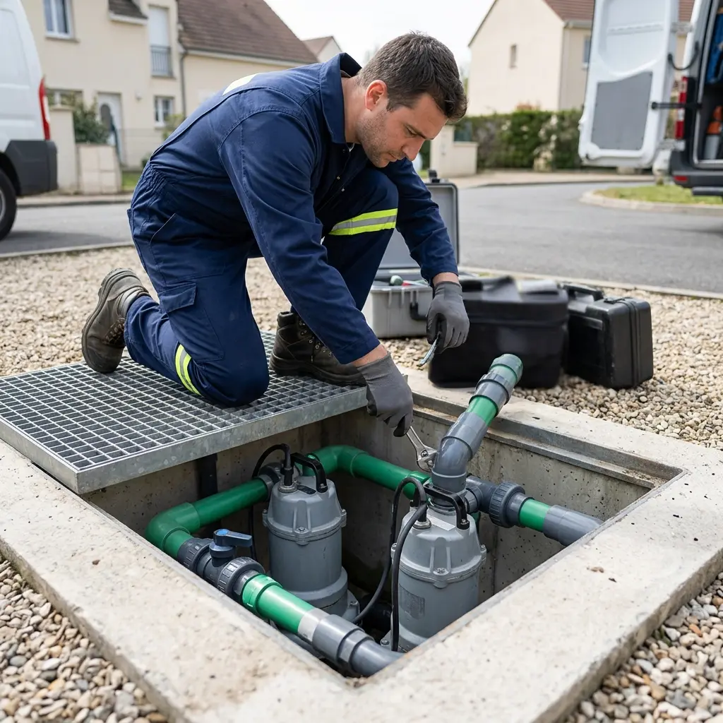 Pompe de relevage eaux usées Vaujours (93410)