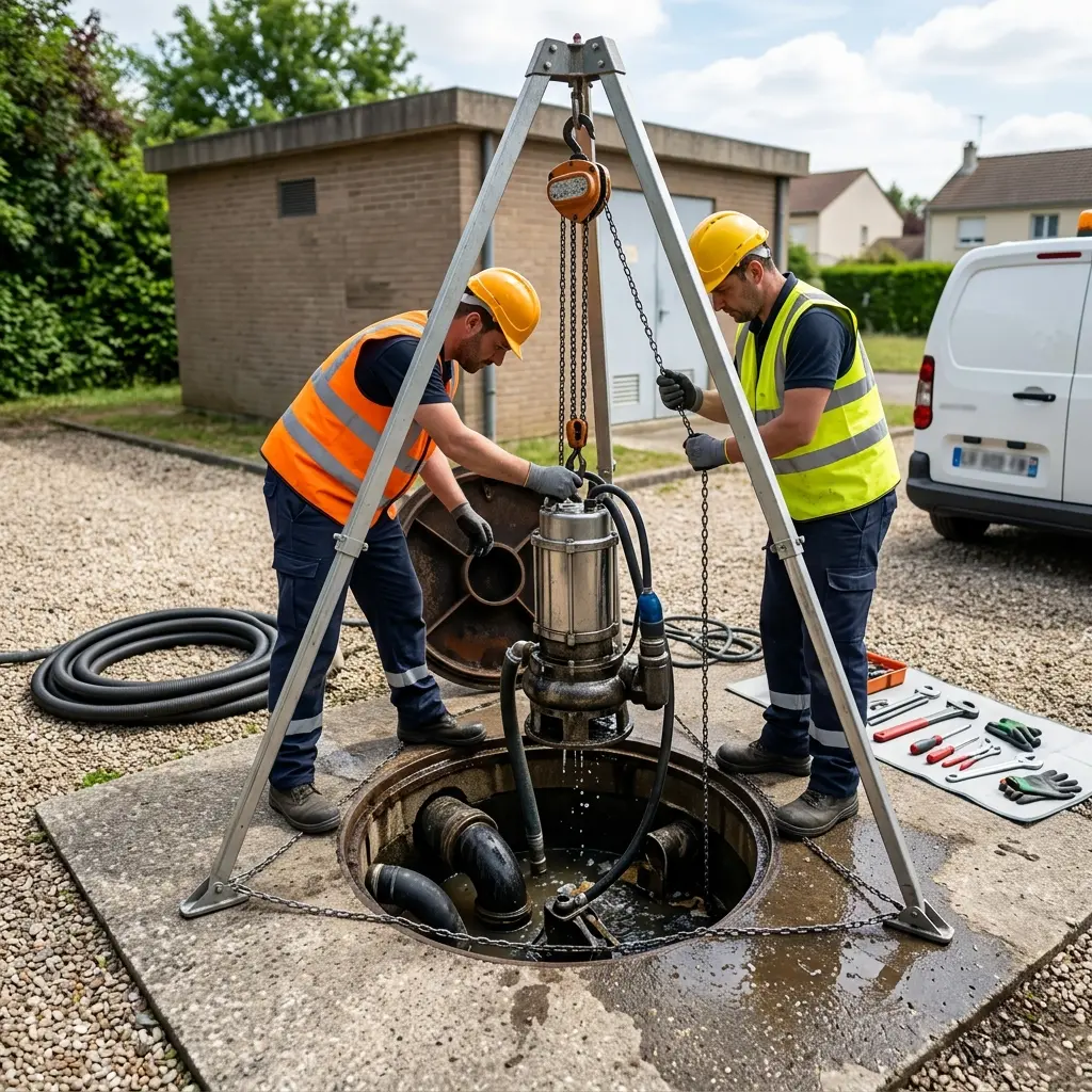Pompe de relevage eaux usées Pierrelaye (95220)